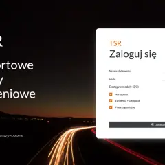 Systemy pracy kierowcy TSR: logowanie do modułów Naruszenia, Ewidencja + Delegacje, Płace zagraniczne.