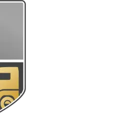 Herb z lwem, paragrafem i ciężarówką. sk1 gitd - symbol siły i prawa w transporcie.