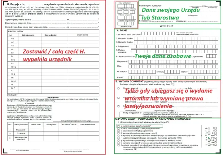 Gdy konczy sie waznosc prawa jazdy co zrobic? Wypełnij wniosek o wydanie wtórnika lub wymianę dokumentu.