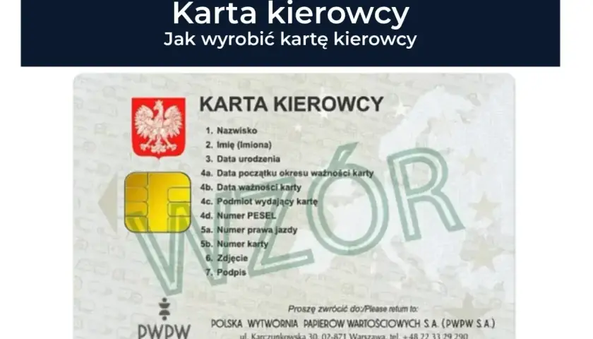 Karta kierowcy straciła ważność? Sprawdź, czy można jeździć. Widok karty kierowcy z danymi i datą ważności.