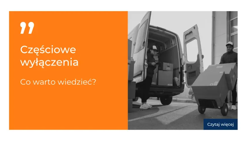 Częściowe wyłączenia w transporcie. Kurierzy rozładowują paczki z vana. Co warto wiedzieć?