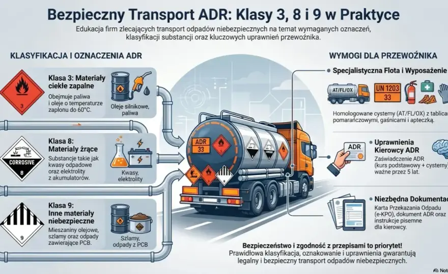 Klasy ADR i przewóz towarów niebezpiecznych - uniknij błędów!