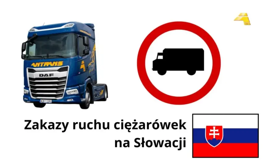 Zakaz jazdy ciężarówek na Słowacji - dni, godziny i wyjątki