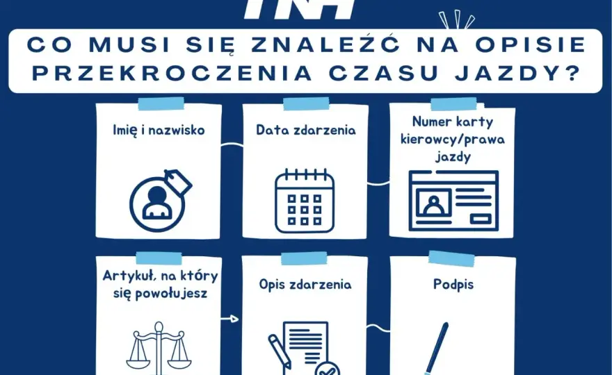 Przekroczenie czasu jazdy - Jak opisać to poprawnie?