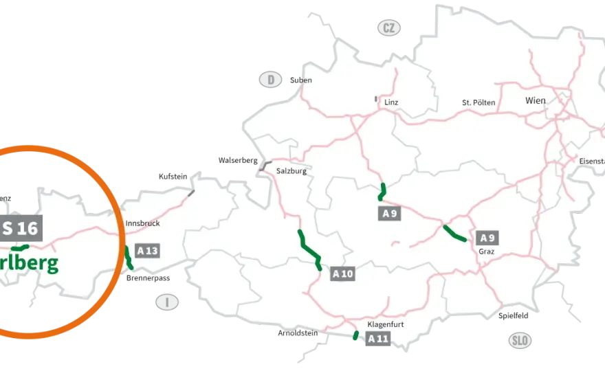 Tunel Arlberg - opłata, winieta i objazd w praktyce