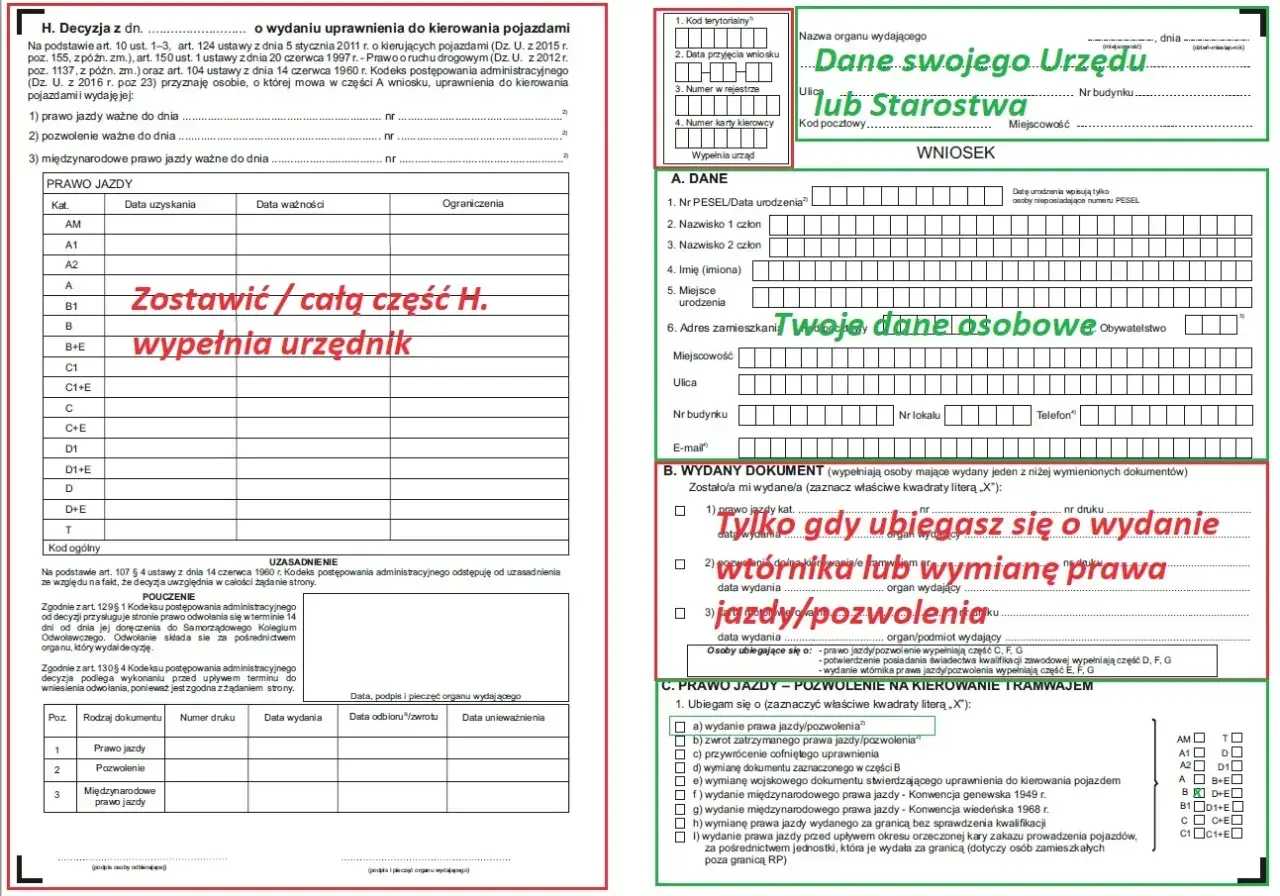 Gdy konczy sie waznosc prawa jazdy co zrobic? Wypełnij wniosek o wydanie wtórnika lub wymianę dokumentu.