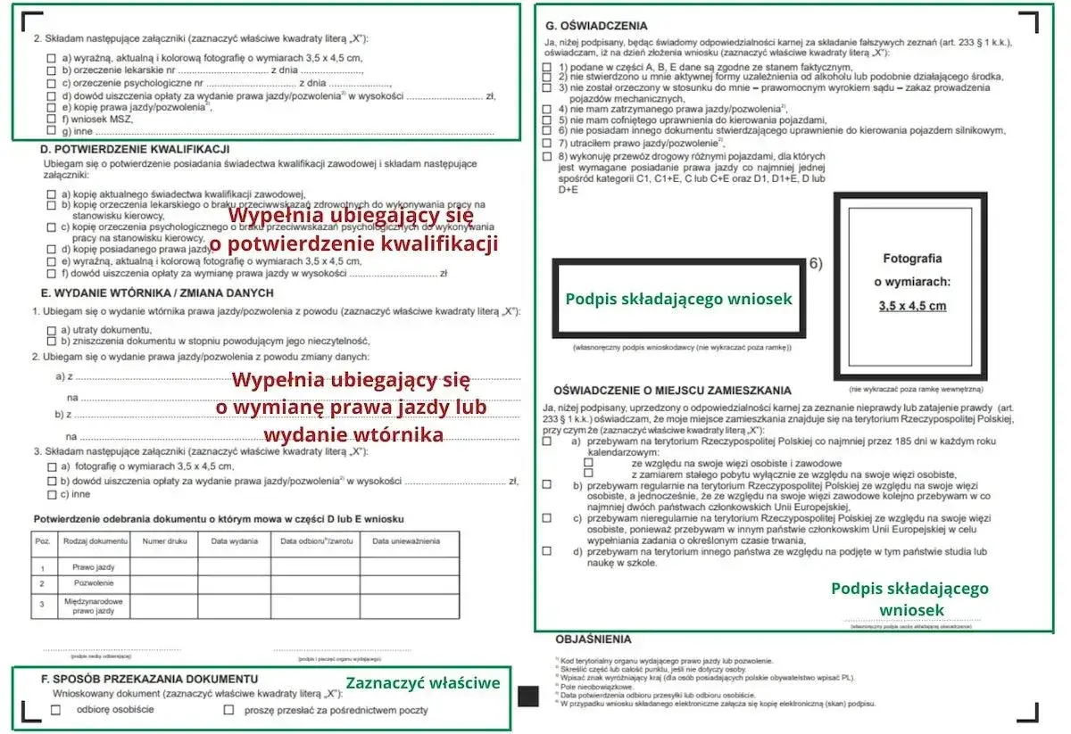 Wniosek o wydanie wt&oacute;rnika prawa jazdy lub potwierdzenie kwalifikacji. Ile się czeka na PKK? Dokumenty dołączone do wniosku.